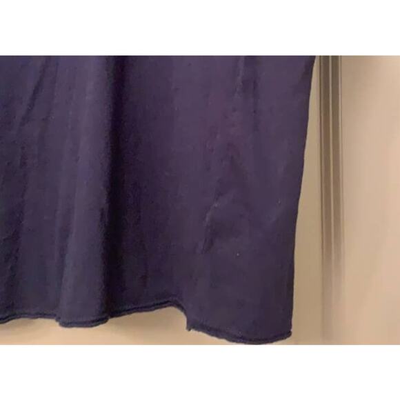 Sundry Women's Crop Tee Shirt Size 2 Medium Navy NWT Boxy Silky Soft 3/4 Sleeve - Picture 5 of 8